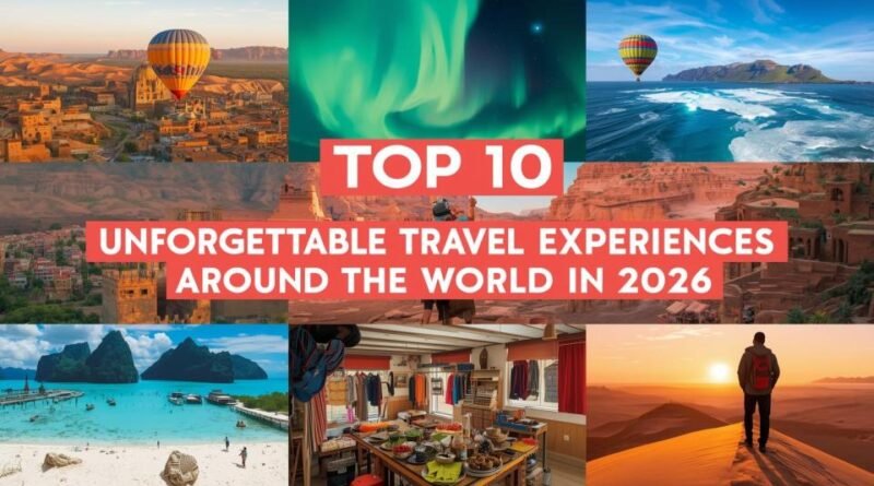 Top 10 Unforgettable Travel Experiences Around the World in 2026 1 Travel Experiences,2026